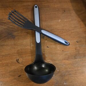 Calphalon Nylon Cooking Utensil Bundle Ladle & Egg Whisking Fork Lot Of 2